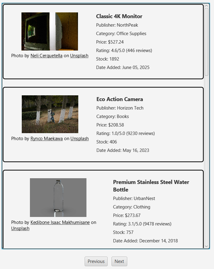 Searched Item Pagination Image