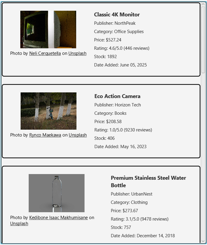Searched Item Container Image
